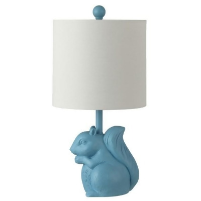 Safavieh KID4245D Sunny Squirrel Lamp, Blue 