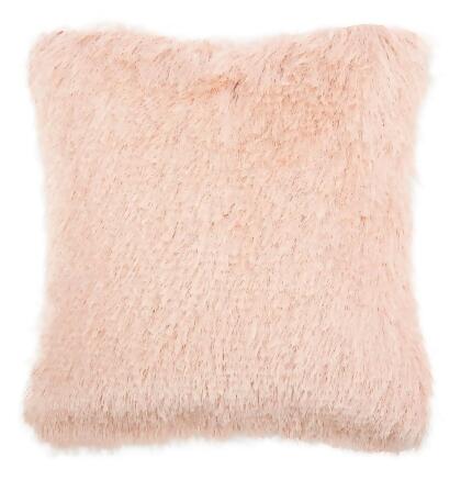 Safavieh PLS735D-1220 12 x 20 in. Cali Shag Throw Pillows, Blush 
