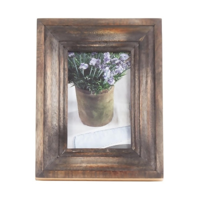 Saro Lifestyle PF213.N57 5 x 7 in. Distressed Bone Picture Frame, Natural 