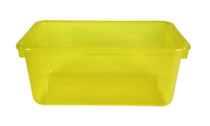 Yellow Small Plastic Storage Bin