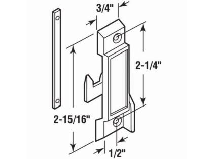 Prime Line Products 106950 Sliding Window Sash Lock, Diecast Black