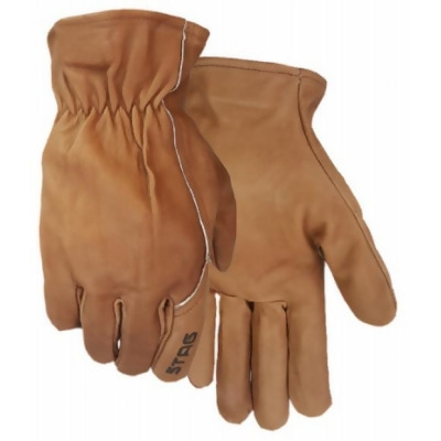 Salt City Sales 239898 Premium Grain Cowhide Mens Glove, Chocolate, Medium 