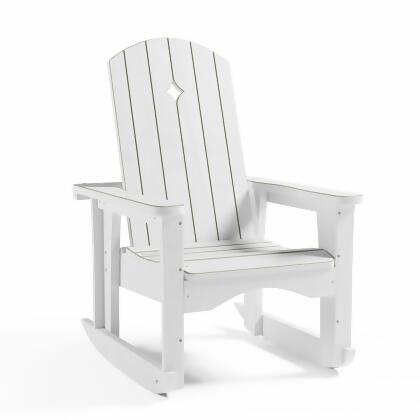 Uwharrie Chair S212-028 Opal Wood Rocker Lounge Chair, Robins Egg Pine - 30 x 33.5 x 43.5 in. 