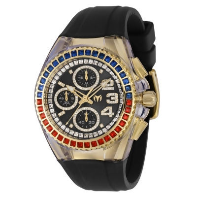 TechnoMarine TM-121047 Womens Cruise Glitz Quartz Dial Watch, Black 