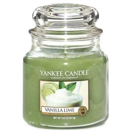 Yankee Candle 359876 14.5 oz Vanilla Lime Scented Medium Jar for Unisex, Green 