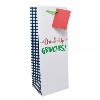 Wrap-Art 27037 Drink Up Grinches Wine Bag, Multi Color 