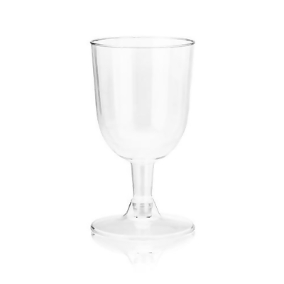 True 6935 6 oz Plastic Wine Glass Set, Clear - 8 Piece 