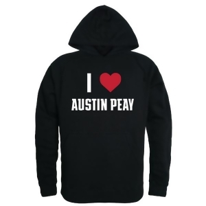 W Republic Products 553-105-Blk-04 Austin Peay State University I Love Hoodie, Black - Extra Large - All