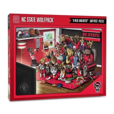 YouTheFan 2503042 18 x 24 in. NCAA NC State Wolfpack Purebred Fans Puzzle, A Real Nailbiter - 500 Piece 