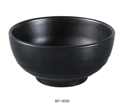 Yanco BP-3006 Black Pearl-2 Woodong Noodle Bowl, Black - 26 oz - Pack of 48 