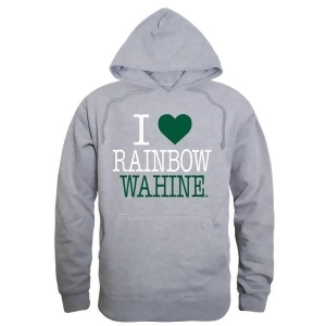W Republic Products 553-122-Hgy-05 University of Hawaii I Love Hoodie, Heather Grey - 2Xl - All