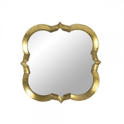 Zentique EZT142322 53.25 x 53.25 x 3.25 in. Elisha Mirror, Distressed Gold 