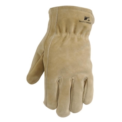 Wells Lamont 7392111 Suede Cowhide Driver Gloves - Brown, 2XL 