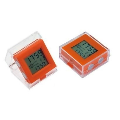Jiallo 11708 Dual Time Alarm Clock, Orange 