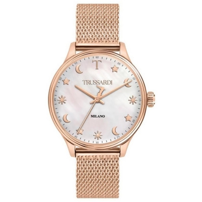 Trussardi R2453130501- T-Complicity Mother Of Pearl Dial Quartz Women Watch, White 