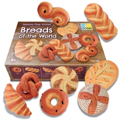 Yellow Door US YUS1150 Breads of the World Sensory Play Stones for Grade PK Plus, Multi Color 