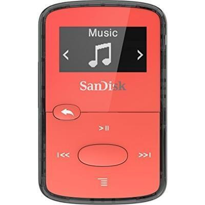 WDT SDMX26-008G-G46R 8GB Clip Jam MP3 Player, Red 