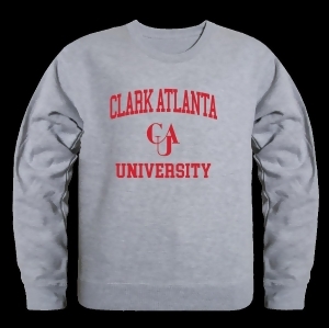 W Republic 568-512-Hgy-03 Clark Atlanta University Panthers Seal Crewneck Sweatshirt, Heather Grey - Large - All