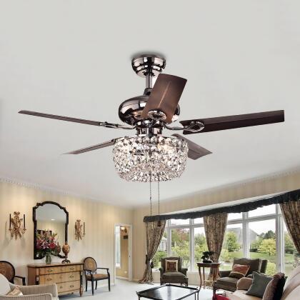 Angel 43-Inch 3-Light Ceiling Fan In Antique Bronze, image size:1200x1200