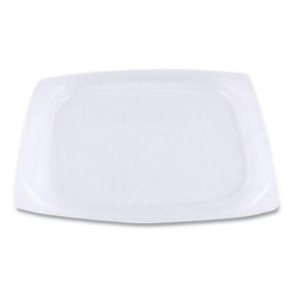 World Centric WORRDLCS8 PLA Rectangular Deli Container Lids for 8-16 oz Cups, Clear 