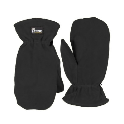 Berne GLV95BK440 Sherpa Lined Mitten Gloves, Black - Large 