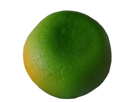 Panda Superstore PS-HOM14087391-NIKI00100 Beautiful Manmade Kitchen Table Decoration Orange Fruit, Green - 3.1 in. - Set of 4 