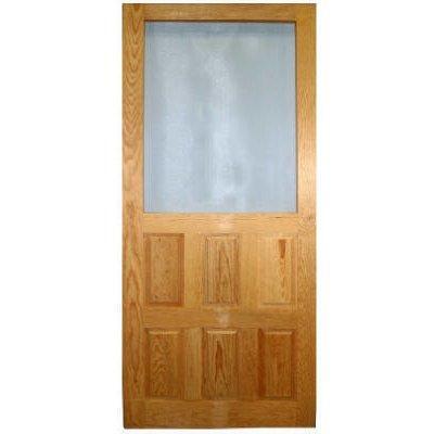 Wood Products 244082 Raised Panel Wood Screen Door, Charcoal - 2 ft. 8 in. x 6 ft. 8 in. 
