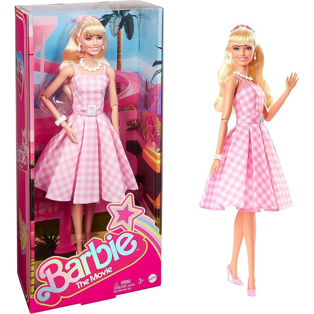 Barbie The Movie Barbie Doll - Pink Gingham Dress
