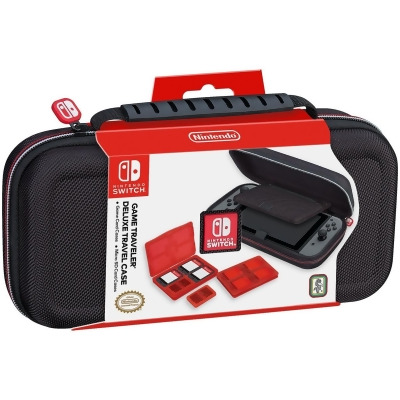 R D S Industries 663293109128 Nintendo Switch Game Traveler Deluxe Travel Case, Black 