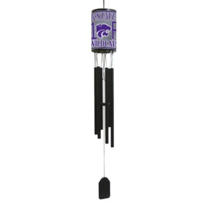 Odash CHM-KSW Kansas State Wildcats Wind Chime, Matte Black
