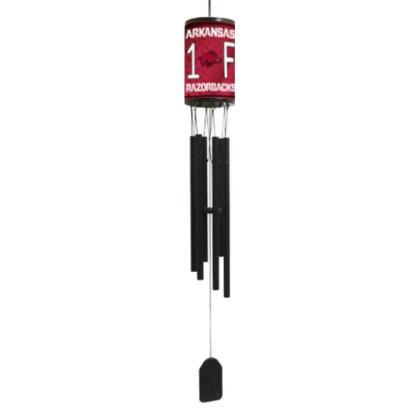 Odash CHM-AR Arkansas Razorbacks Wind Chime, Matte Black