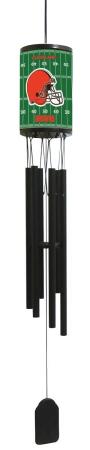 Odash CHMF-CBR Cleveland Browns Field Wind Chime, Matte Black
