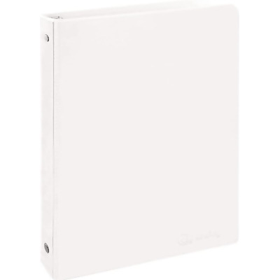 Enday No.1184 3 in. D-Ring View Binder, White - Pack of 12 