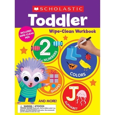 Scholastic Teaching Resources SC-1338891081-3 Toddler Wipe Clean Workbook - Set of 3 