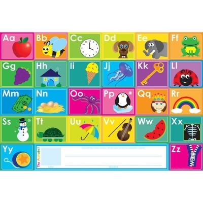 Ashley Productions ASH95706 13 x 19 in. ABCs Learning Placemat - 10 Count 