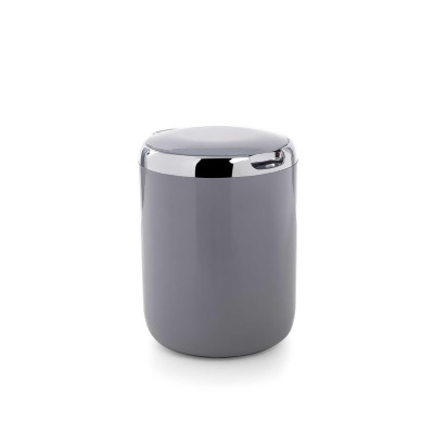 Akita Line HomeMarket ANSN-E29-WASTEBIN-PLAST-3LT-GR Pasifik Plastic Waterproof Car & Kitchen Counter Top Trash Can with Cover and Lid, Front Seat, 3 Liter (Gray) 