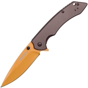 Safety Technology St-fk-207 Assisted Open Folding Pocket Knife, Grey & Orange - All