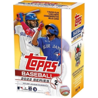 RDB Holdings & Consulting CTBL-036787 2022 Topps Series 2 Baseball MLB Blaster Box Commemorative Relic Card - Pack of 7 - 14 Cards per Pack 