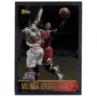 RDB Holdings & Consulting CTBL-036615 Michael Jordan Chicago Bulls 1996-1997 Topps NBA 50th Anniversary Foil SP Card No.139 