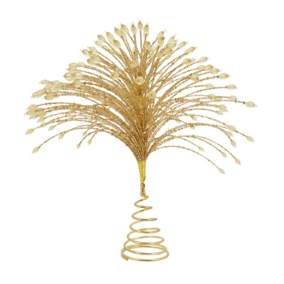 Saro Lifestyle XD204.GL14 14 in. Dazzling Beaded Delight Centerpiece, Gold 