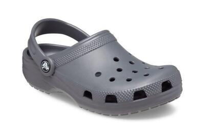 Crocs 206991-0DA-J4 Kids Classic Clogs - Slate Grey - J4 