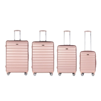 America's Travel Merchandise KING-RG-0573 King Collection 4pc Rose Gold Luggage Set(20/26/28/30') 