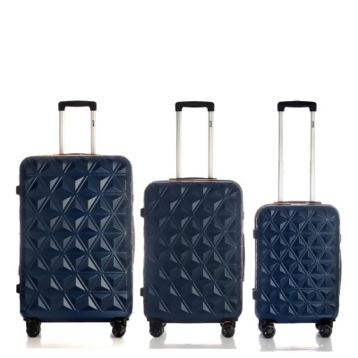 America's Travel Merchandise 2218-B Cosmos Collection Navy Blue Luggage 3 Piece Set (21/25/29') 