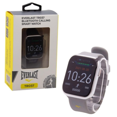 Everlast EVWTR037GY Everlast TR037 Smart Watch Activity Tracker with Phone Call Dialing & Speaker 