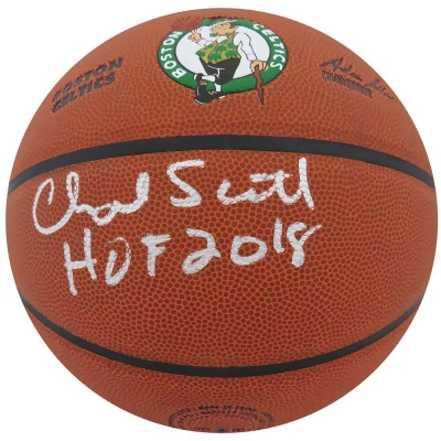 Schwartz Sports Memorabilia SCOBSK202 Charlie Scott Signed Wilson Boston Celtics Logo NBA Basketball with HOF 2018 Inscription 