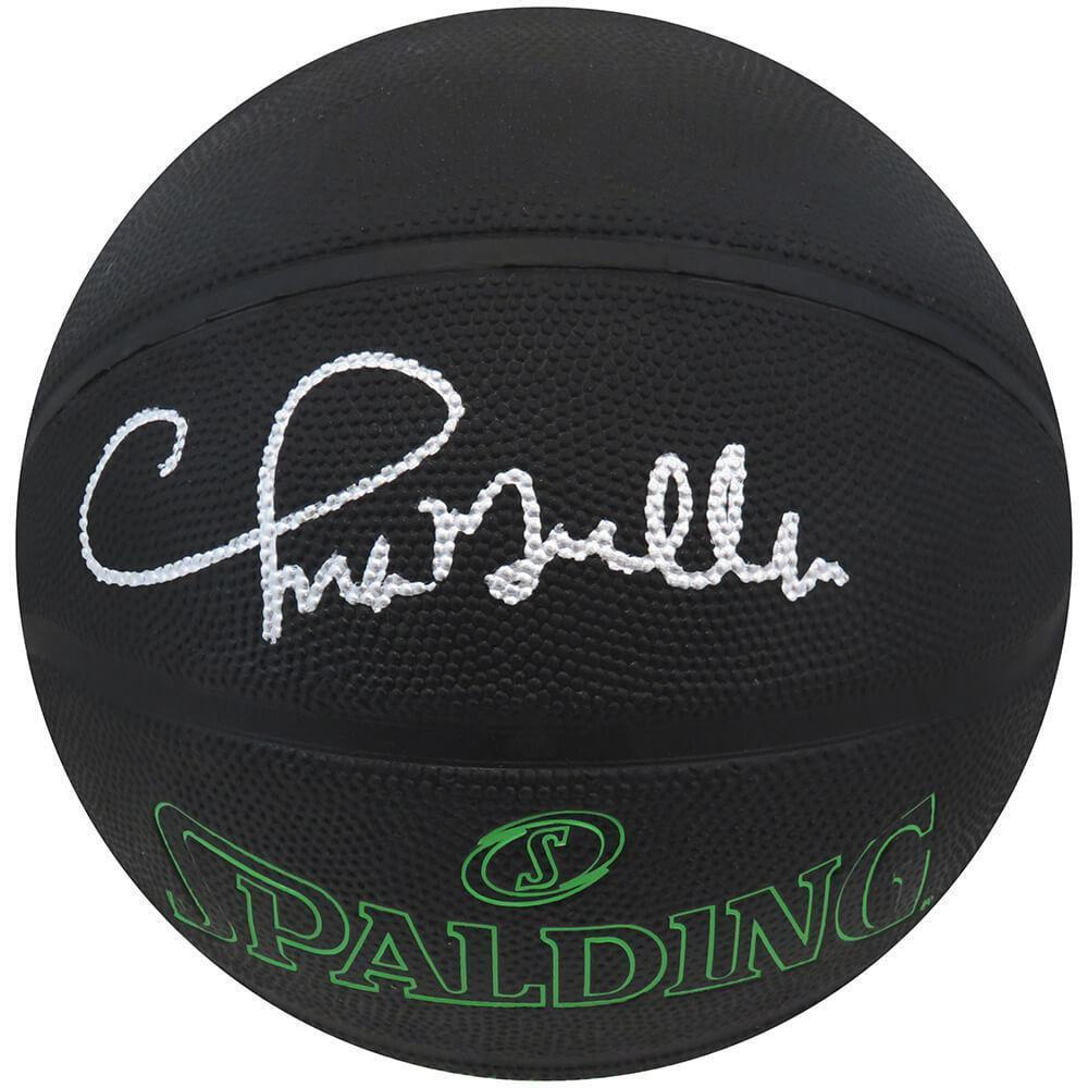 Schwartz Sports Memorabilia MULBSK206 Chris Mullin Signed Spalding Phantom Black NBA Basketball