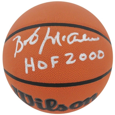 Schwartz Sports Memorabilia MCABSK200 Bob McAdoo Signed Wilson Indoor & Outdoor NBA Basketball with HOF 2000 Inscription 