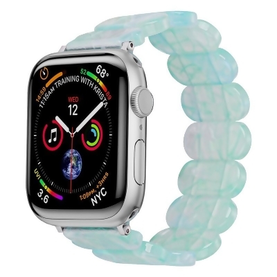 Odash WX-501-GRN41 38-40-41 mm Resin Band for Apple Watch Oval Version, Light Green 