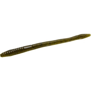 Zoom Bait 004-25 4.75 in. Salt Finesse Worm in Green Pumpkin - Pack of 20 - All
