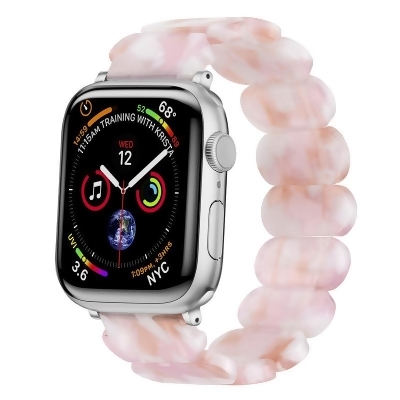 Odash WX-501-PNK45 42-44-45-49 mm Resin Band for Apple Watch Oval Version, Light Pink 